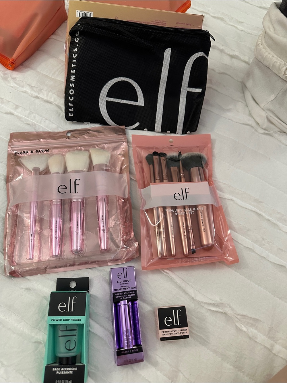 e.l.f. Flawless Face & Eye Brush Set - Pink Rose Gold